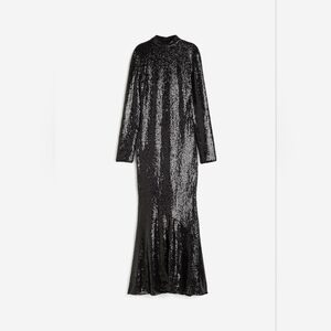 H&M Elegant Black Sequin Dress